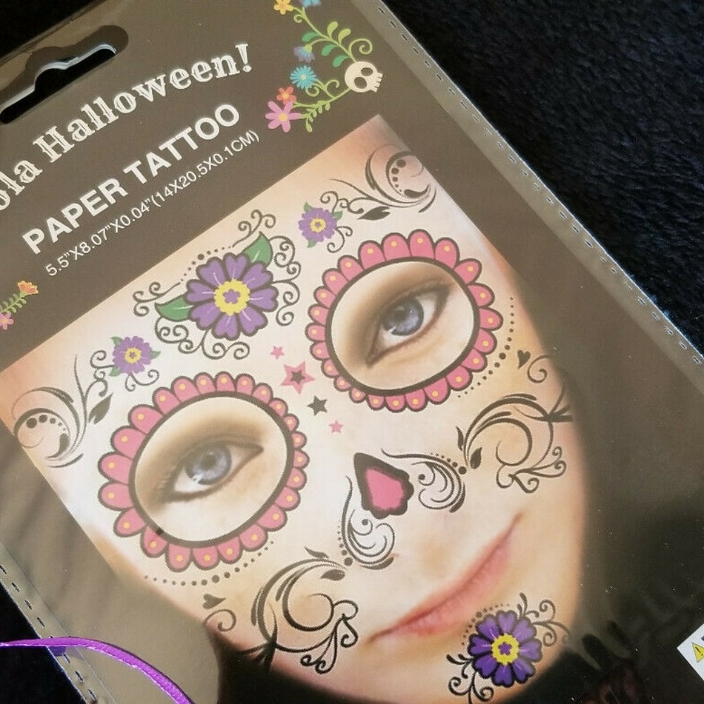 Hola Halloween! facial tattoo NWT